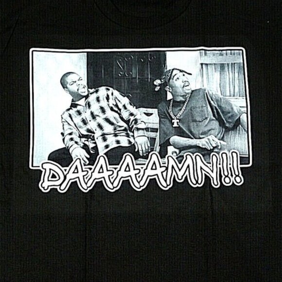 Tupac Shakur Ice Cube Friday Movie Parody T-Shirt Hip Hop Rap Fan Gift Tee 05 - Picture 2 of 5